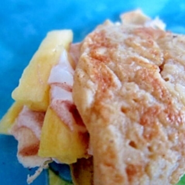 パイナップル林檎ジャムヨーグルトホットケーキ